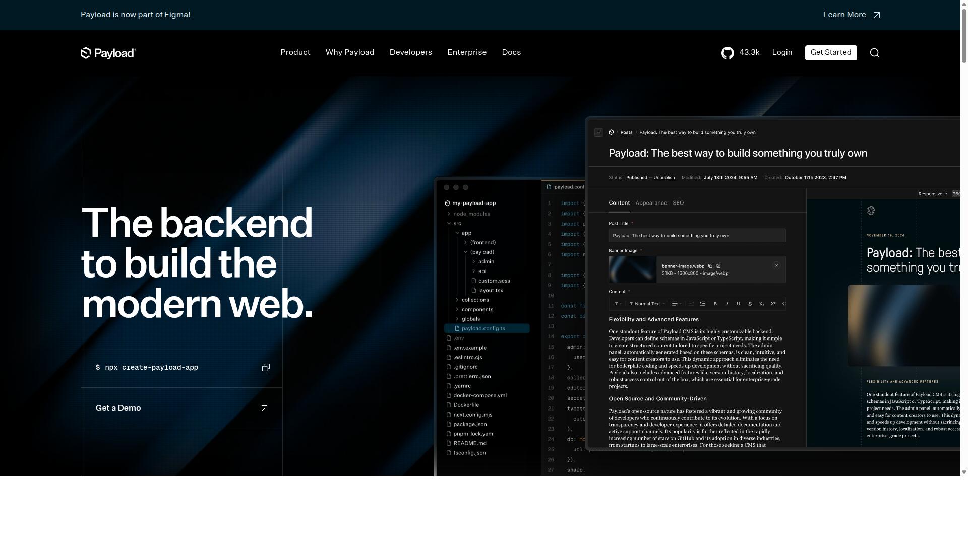 Payload CMS website