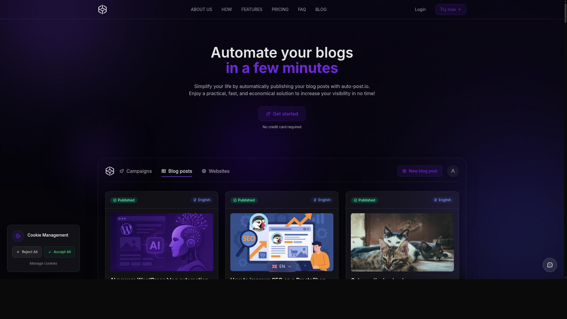 auto-post.io website